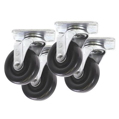 Portacool Caster Kit,12" L x 12" W x 4" H Size, Black (PARPACCST400)