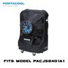 Portacool Caster Kit,12" L x 12" W x 4" H Size, Black (PARPACCST400) view 2