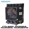 Portacool Caster Kit,12" L x 12" W x 4" H Size, Black (PARPACCST400) view 3