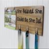 She Believed She Could So She Did - Running Medal Holder - Carved view 2