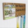 She Believed She Could So She Did - Running Medal Holder - Carved view 3