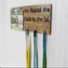 She Believed She Could So She Did - Running Medal Holder - Carved view 4