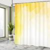 Ambesonne Yellow and White Shower Curtain, Fractal Mosaic Form with Simplistic Abstract Triangles with Ombre Effect, Cloth Fabric Bathroom Decor Set with Hooks, 69" W x 84" L, Yellow White view 4
