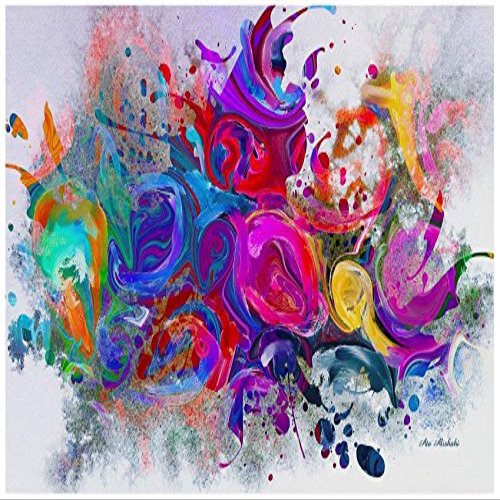 Trademark Fine Art Dark Color Explosion by Ata Alishahi, 16x24-Inch