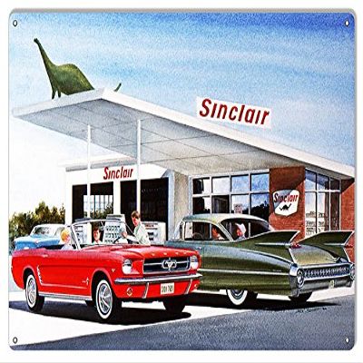 Victory Vintage Signs Sinclair Gas Station Reproduction Garage Sign by Jack Schmitt 12x18
