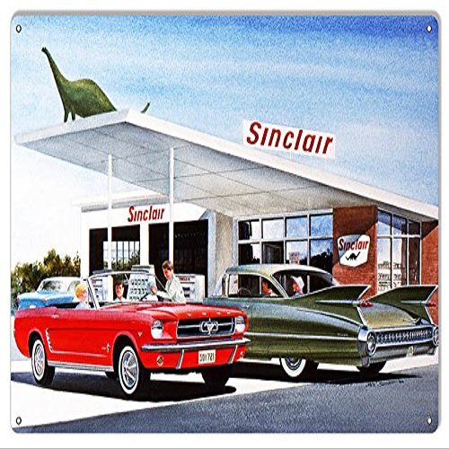 Victory Vintage Signs Sinclair Gas Station Reproduction Garage Sign by Jack Schmitt 12x18
