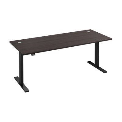 Bush Business Furniture Move 60 Series Height Adjustable Standing Desk, 72W x 30D, Storm Gray with Black Base