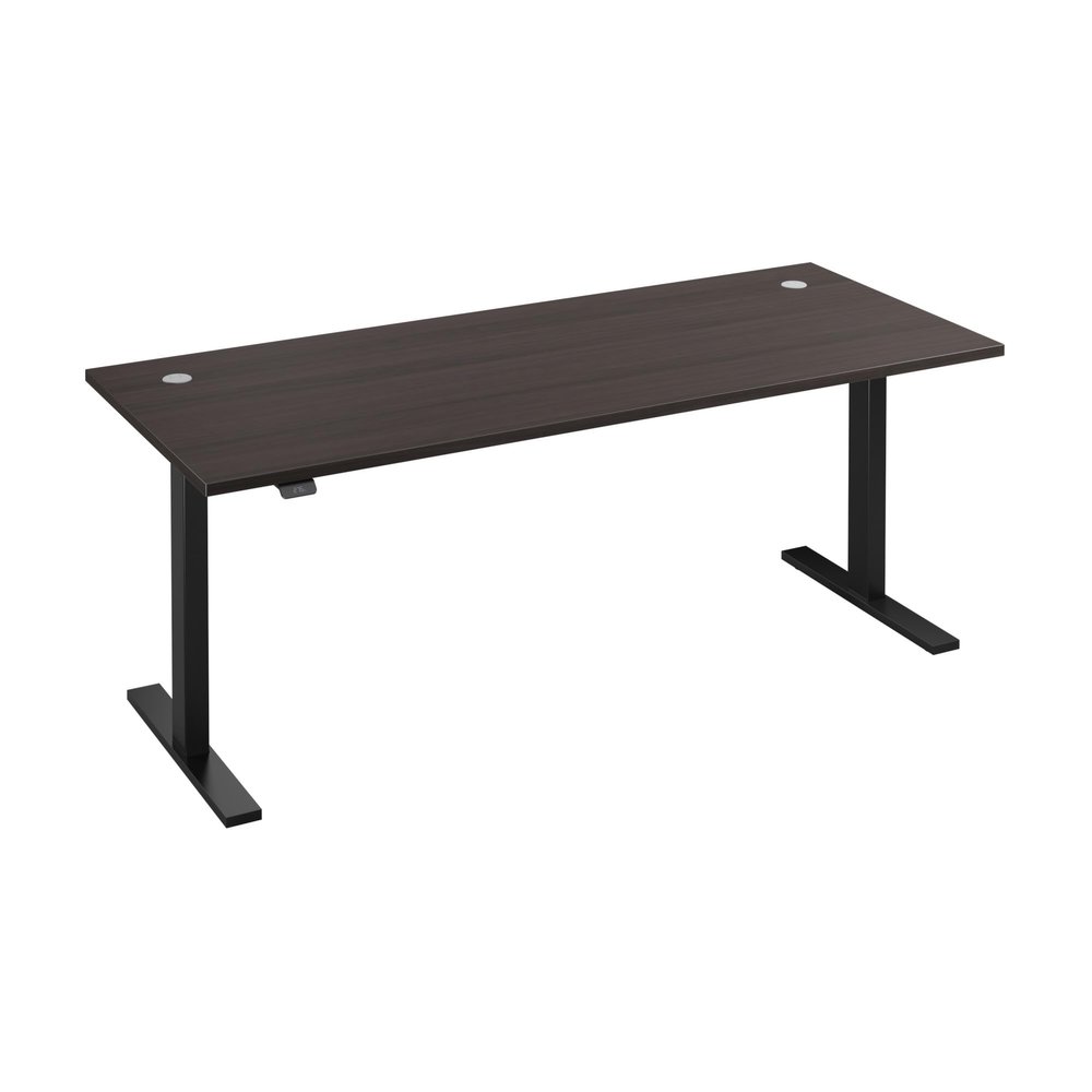 Bush Business Furniture Move 60 Series Height Adjustable Standing Desk, 72W x 30D, Storm Gray with Black Base