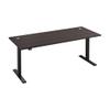 Bush Business Furniture Move 60 Series Height Adjustable Standing Desk, 72W x 30D, Storm Gray with Black Base view 1