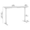 Bush Business Furniture Move 60 Series Height Adjustable Standing Desk, 72W x 30D, Storm Gray with Black Base view 3