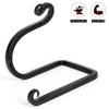 Stur-De Blacksmith Handmade Toilet Paper Holder - Wrought Iron Rustic Wall Mount Tissue Holder for Bathroom, Toilet Paper Roll Holder for Farmhouse Style Homes & Vintage Houses - Black, 6 x 4.4 Inches view 2