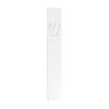 A&S Mezuzot Quartz Mezuzah Case with Engraved Shin Design Easy Peel and Stick Judaica Door Mezuza (Classic White, 6 inches) view 1