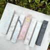 A&S Mezuzot Quartz Mezuzah Case with Engraved Shin Design Easy Peel and Stick Judaica Door Mezuza (Classic White, 6 inches) view 3