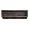 Rooms Organized Reclaimed Barnwood Decor Gray Wall Mounted Coat and Hat Rack Storage with Shelf Rustic Upcycled Wood 30 w x 10.5" h 6" deep view 1