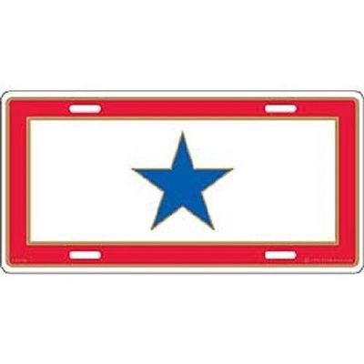 One Star Son in Service Military Blue Star 6"x12" Aluminum License Plate Tag