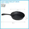 6.5 Inch Cast Iron oven safe tarte tatin pan/skillet view 4