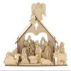 Rustic and Refined Design Natural Wood DIY Nativity Deluxe view 1