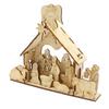 Rustic and Refined Design Natural Wood DIY Nativity Deluxe view 2