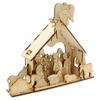 Rustic and Refined Design Natural Wood DIY Nativity Deluxe view 3