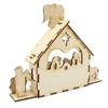 Rustic and Refined Design Natural Wood DIY Nativity Deluxe view 4