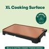 bella XL Electric Ceramic Titanium Griddle, Make 15 Eggs At Once, Healthy-Eco Non-stick Coating, Hassle-Free Clean Up, Large Submersible Cooking Surface, 12" x 22", Copper/Black view 4
