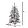 3 ft. Pre Lit Clear UL Flocked Colorado Spruce Tree view 3