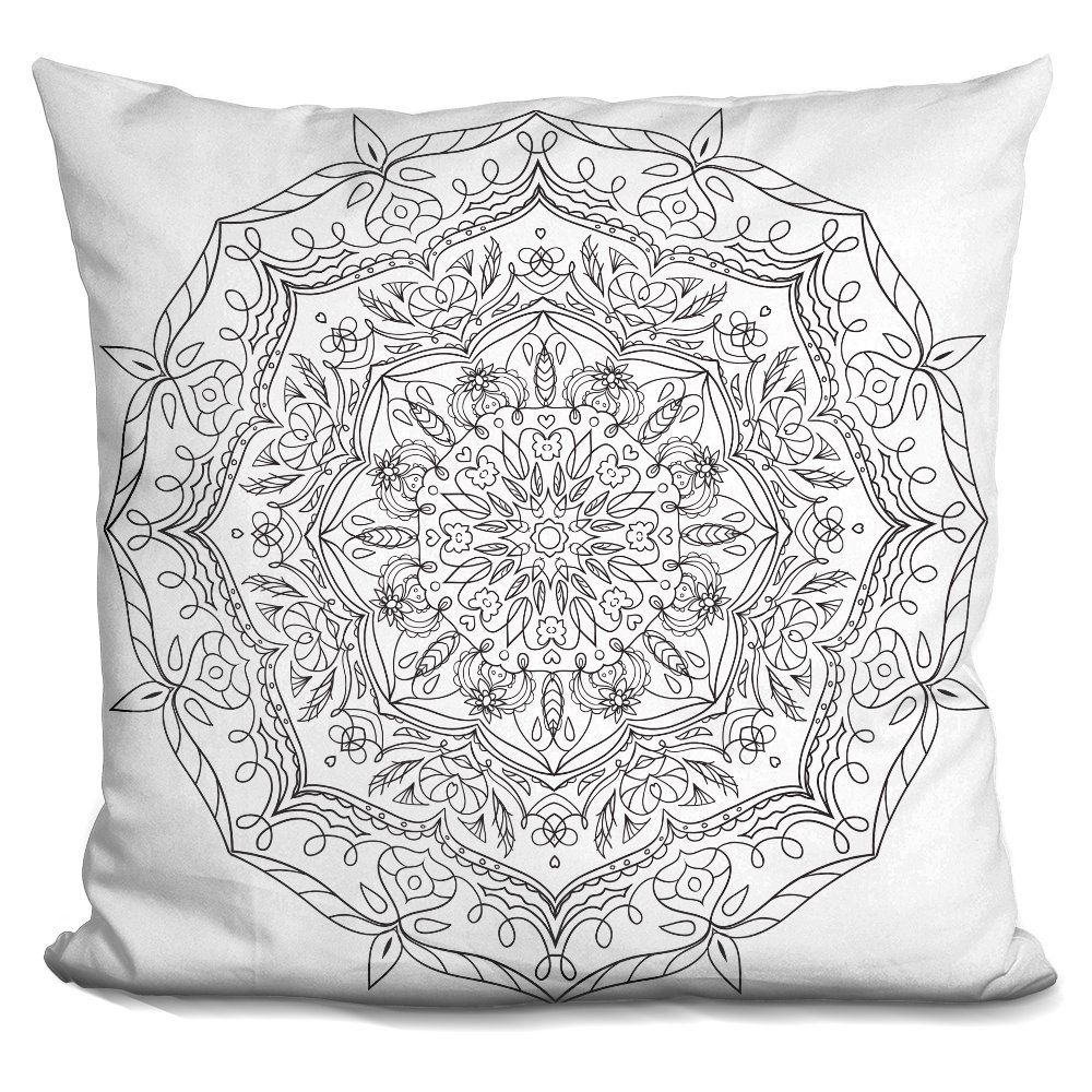 LiLiPi Line Art I Decorative Accent Throw Pillow