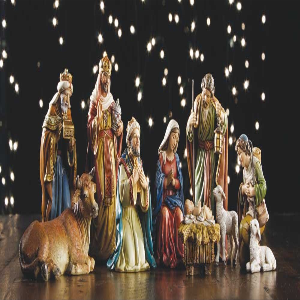 Christian Brands 9 Piece Michael Adams Nativity Set