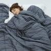 Weighted Idea Weighted Blankets for Adults (Dark Grey,80"x87",30lbs) Breathable Cooling Blanket King Size with Premium Glass Beads Heavy Soft Throw Blanket for All-Season view 1