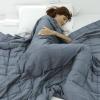 Weighted Idea Weighted Blankets for Adults (Dark Grey,80"x87",30lbs) Breathable Cooling Blanket King Size with Premium Glass Beads Heavy Soft Throw Blanket for All-Season view 2