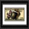$100 Bill with Dice 2X Matted 20x11 Black Ornate Framed Art Print by Michael Godard view 1