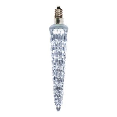 Vickerman 5" LED Pure White Icicle Replacement Bulb