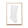 5pcs, Christmas Stocking Coloring Page Postcard for Adult Coloring, A6 view 1