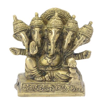 BHARAT HAAT Decorative panchmukhi Ganesh handicrafts Product BH06283