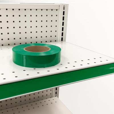 STORE FIXTURES DIRECT Decorative Gondola Shelf Vinyl Insert, Ticket Channel Accent Strip 130' x 1.25", Green