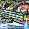 STORE FIXTURES DIRECT Decorative Gondola Shelf Vinyl Insert, Ticket Channel Accent Strip 130' x 1.25", Green view 2