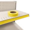STORE FIXTURES DIRECT Decorative Gondola Shelving Vinyl Insert for Ticket Channel 130 FT. x 1.25 in. - Yellow view 1