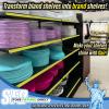 STORE FIXTURES DIRECT Decorative Gondola Shelving Vinyl Insert for Ticket Channel 130 FT. x 1.25 in. - Yellow view 2