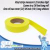 STORE FIXTURES DIRECT Decorative Gondola Shelving Vinyl Insert for Ticket Channel 130 FT. x 1.25 in. - Yellow view 3