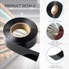 STORE FIXTURES DIRECT Decorative Gondola Shelving Vinyl Insert for Ticket Channel 130 FT. x 1.25 in. - Black view 3