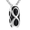 Oinsi Newest Infinity Cylinder Memorial Locket Fashion Men Necklace Stainless Steel Keepsake Jewelry Cremation Pendant for Ashes view 1
