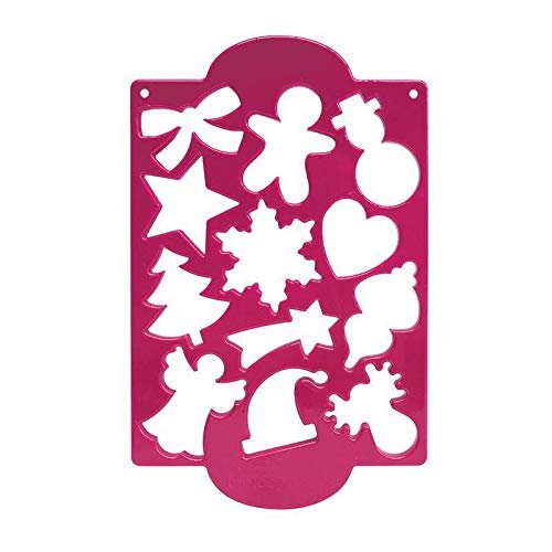 12 Christmas cookies cutter plate