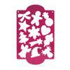 12 Christmas cookies cutter plate view 1