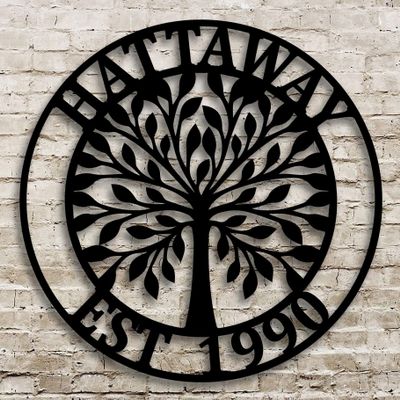 Round Customized Tree of Life Door Hanger/Wreath, Wall Art