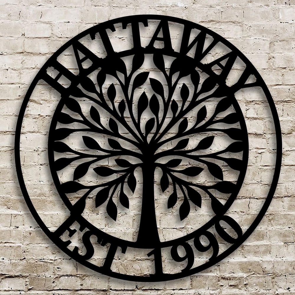 Round Customized Tree of Life Door Hanger/Wreath, Wall Art