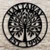 Round Customized Tree of Life Door Hanger/Wreath, Wall Art view 1
