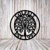 Round Customized Tree of Life Door Hanger/Wreath, Wall Art view 2