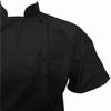 CHEFSKIN Personalize Customized Embroidery Professional Chef Jacket Cool Max Ultra-Lightweight with mesh Back in Black (2X-Large (60in)) view 3