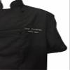 CHEFSKIN Personalize Customized Embroidery Professional Chef Jacket Cool Max Ultra-Lightweight with mesh Back in Black (X-Large (54in)) view 3