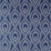 Alyssa Regal Navy Dotted Print Tab Top Curtain Panels Pair Cotton Linen view 4